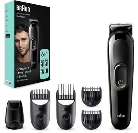 Braun Multi-Grooming-Kit 3 <i>kit </i>para o cuidado do cabelo e da barba para homens